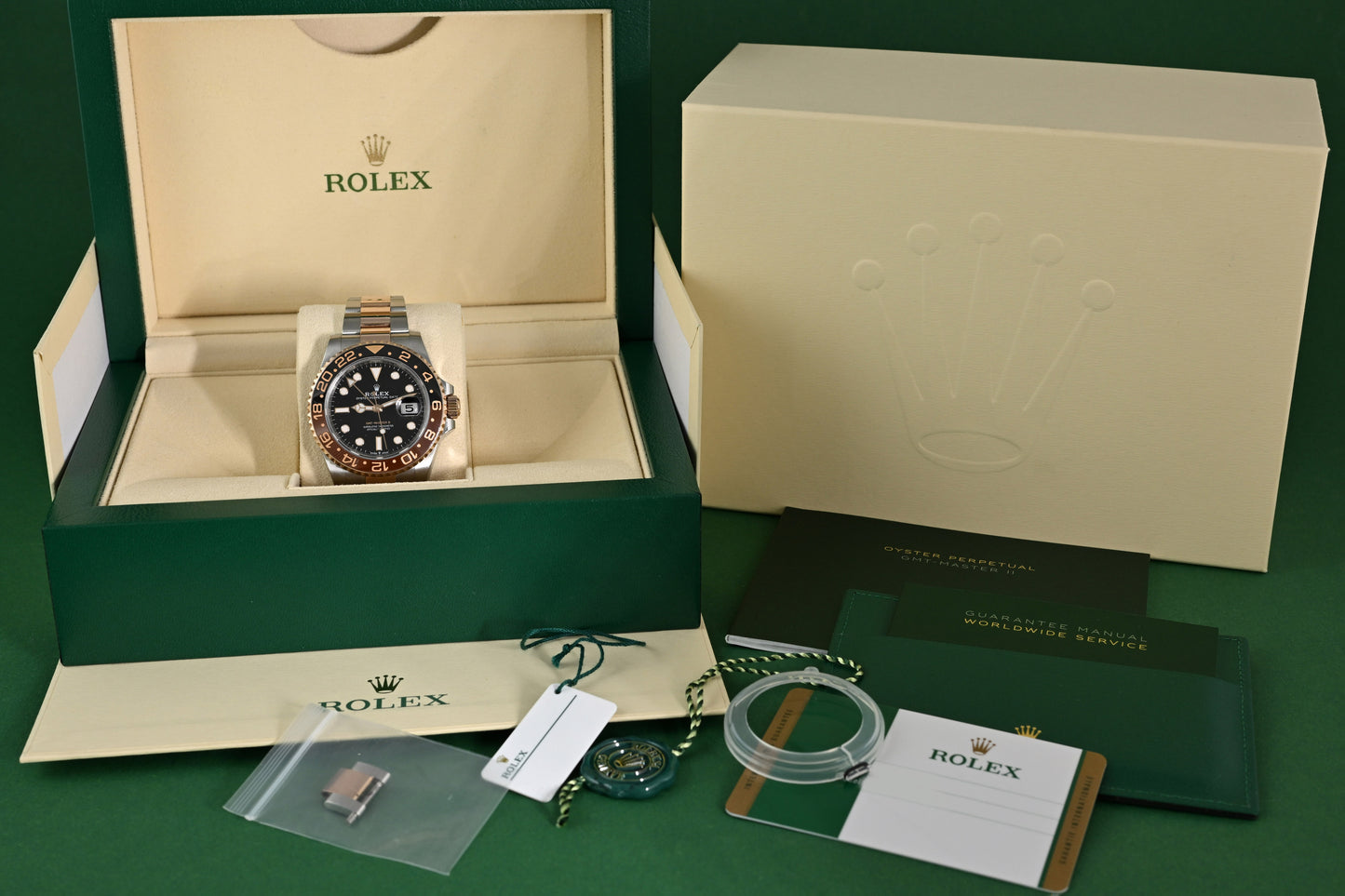 Rolex GMT Master II Rootbeer Stahl/Roségold - 126711CHNR - Full Set - LC 100