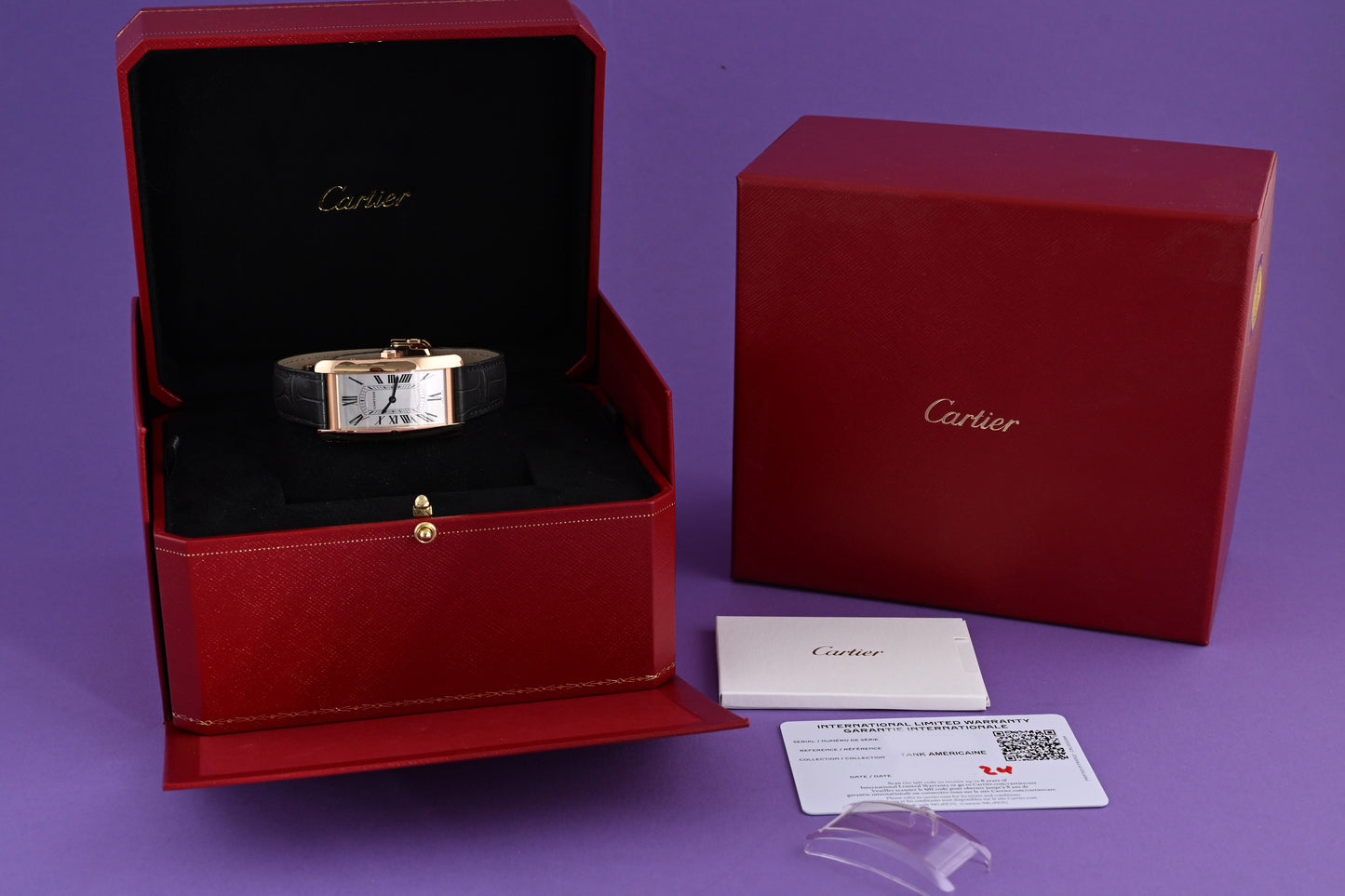 Cartier Tank Américaine 18k Rose Gold - Full Set - NEW