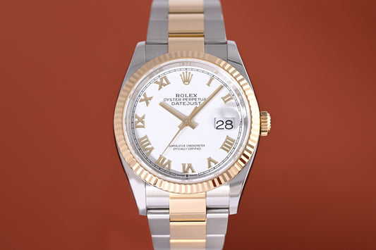 Rolex Oyster Perpetual Datejust 126233 - Full Set - White Dial - LC100