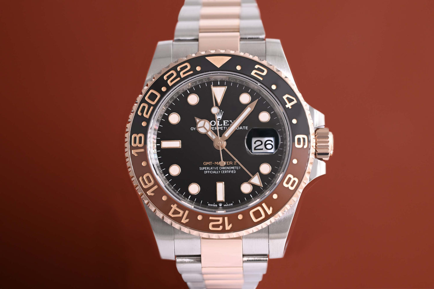 Rolex GMT Master II Rootbeer Stahl/Roségold - 126711CHNR - Full Set - LC100