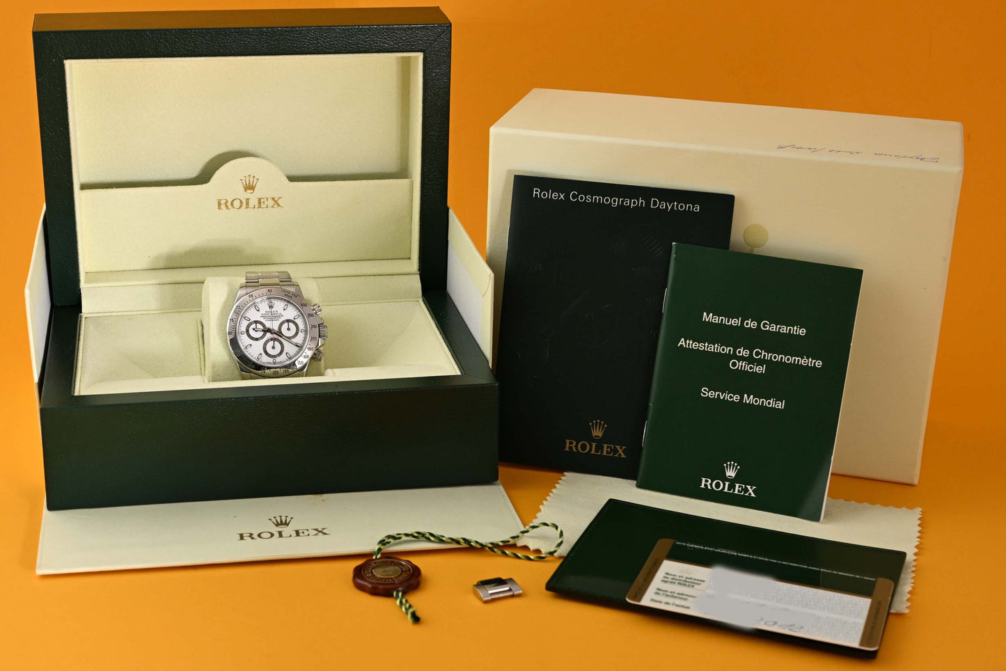 Rolex Daytona 116520 White Dial - Full Set - LC100