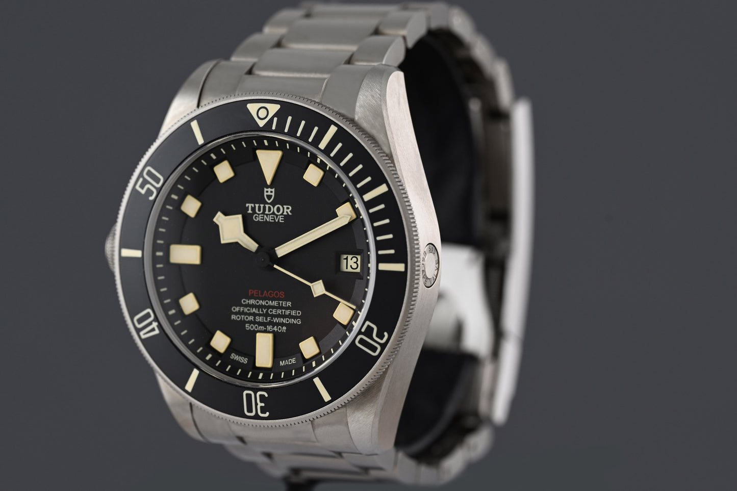 Tudor Pelagos - 25610TNL - Titanium Lefthand - Black Dial - Full Set