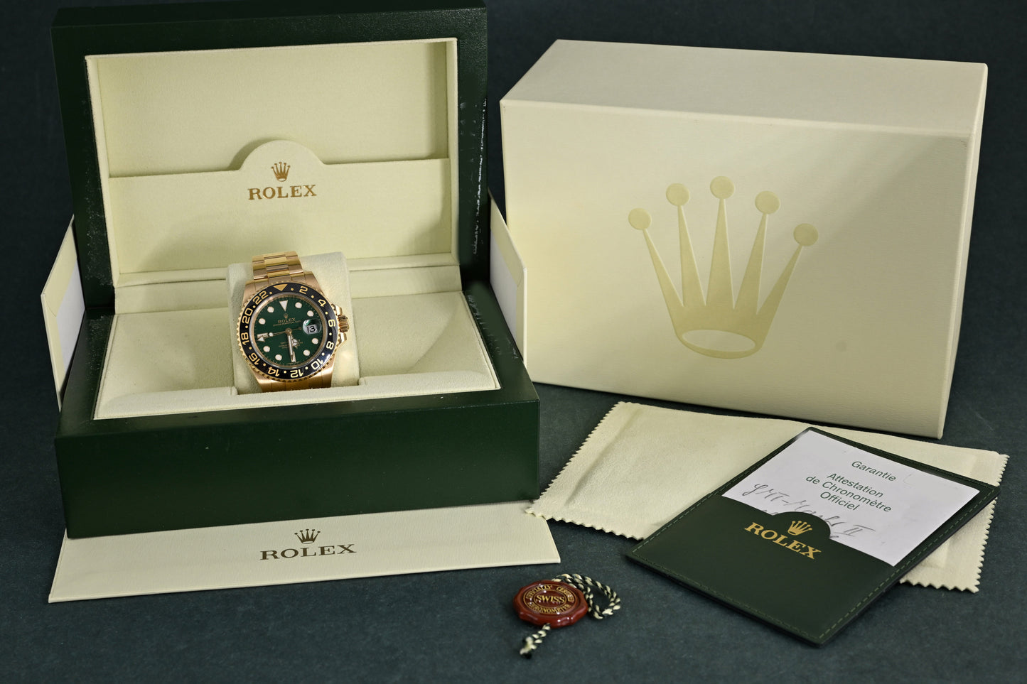 Rolex GMT Master II 116718LN - Green Dial - Full Set