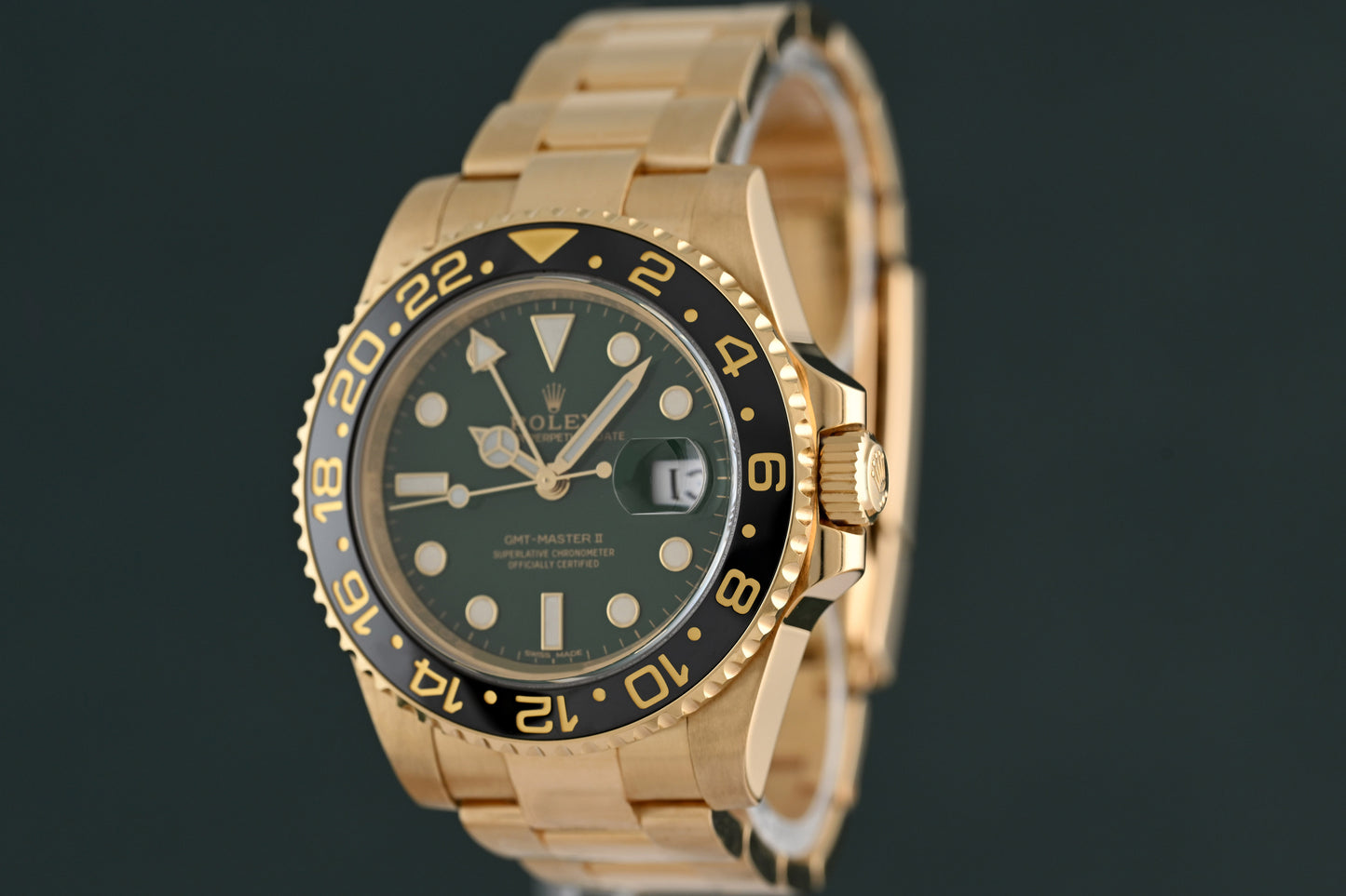 Rolex GMT Master II 116718LN - Green Dial - Full Set
