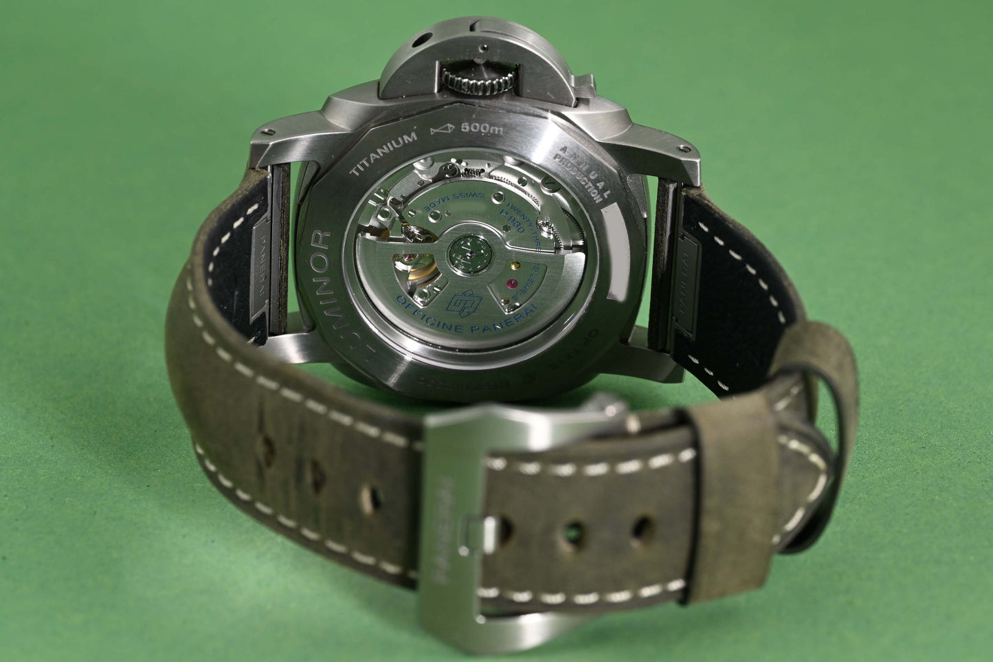 Panerai Luminor Marina Titanio - Green Dial - PAM03325 - Full Set