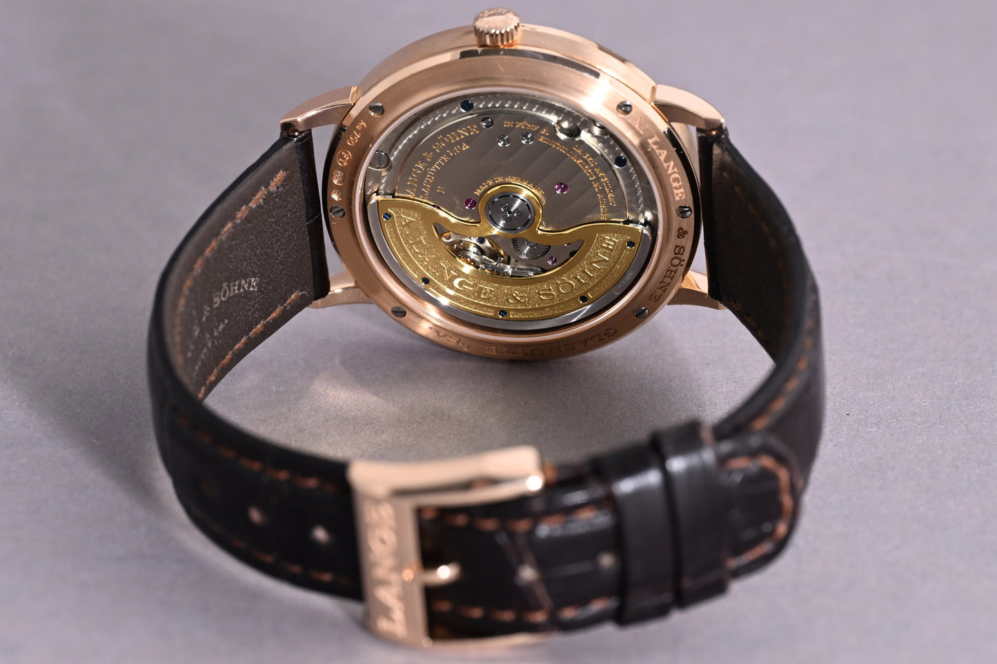 A. Lange & Söhne SAXONIA - Roségold - Brown Dial - Full Set