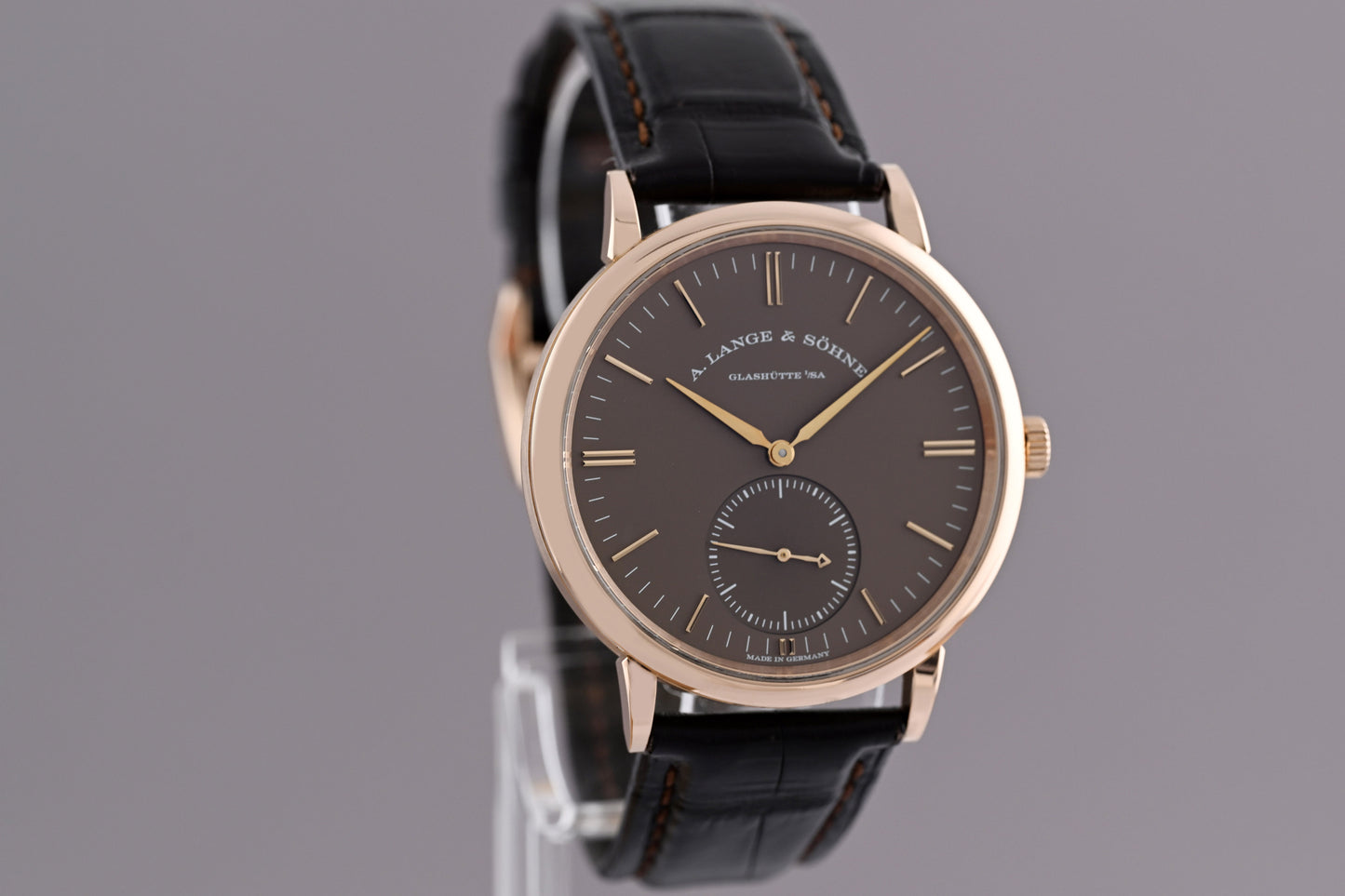 A. Lange & Söhne SAXONIA - Roségold - Brown Dial - Full Set