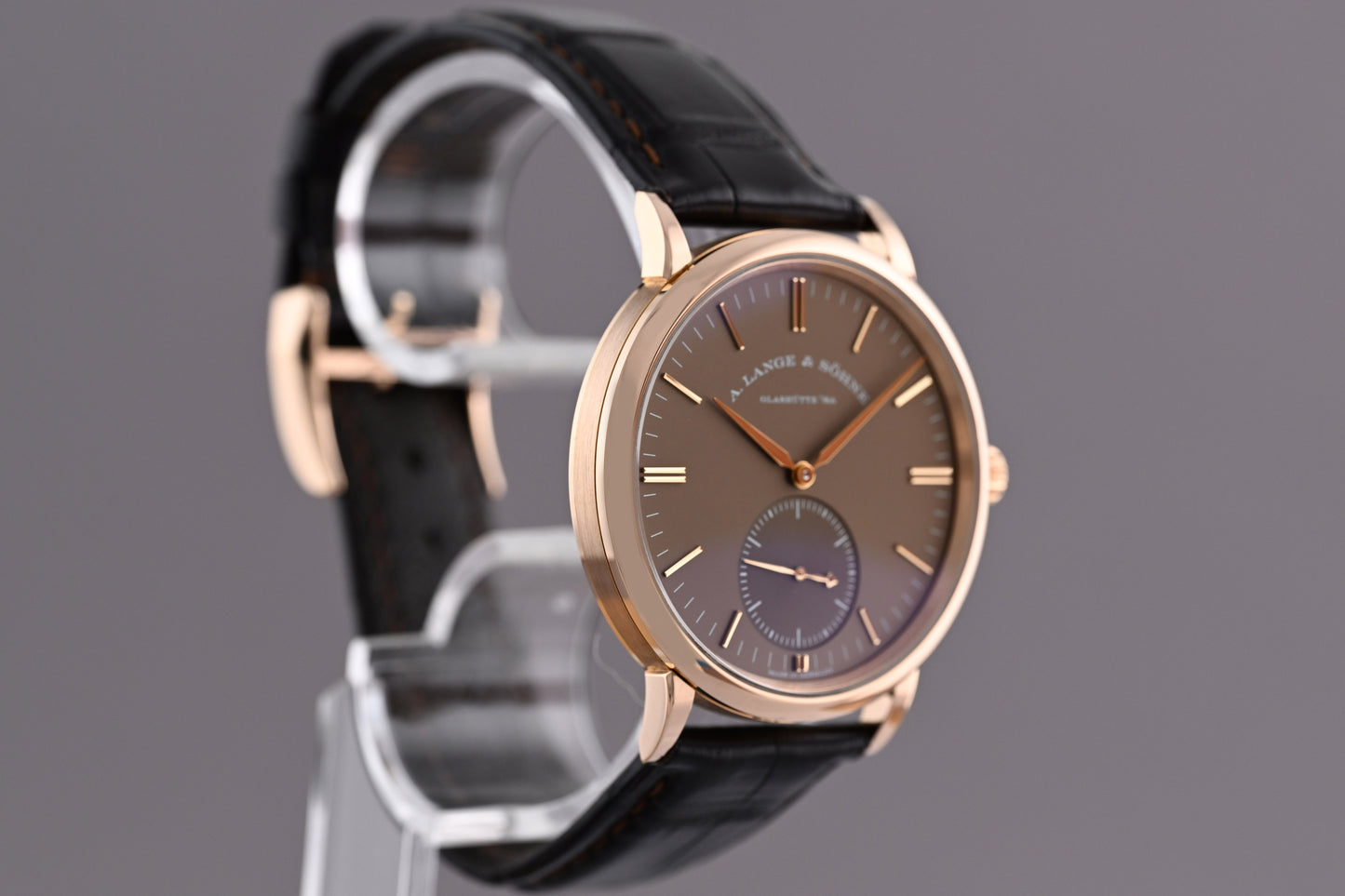 A. Lange & Söhne SAXONIA - Roségold - Brown Dial - Full Set