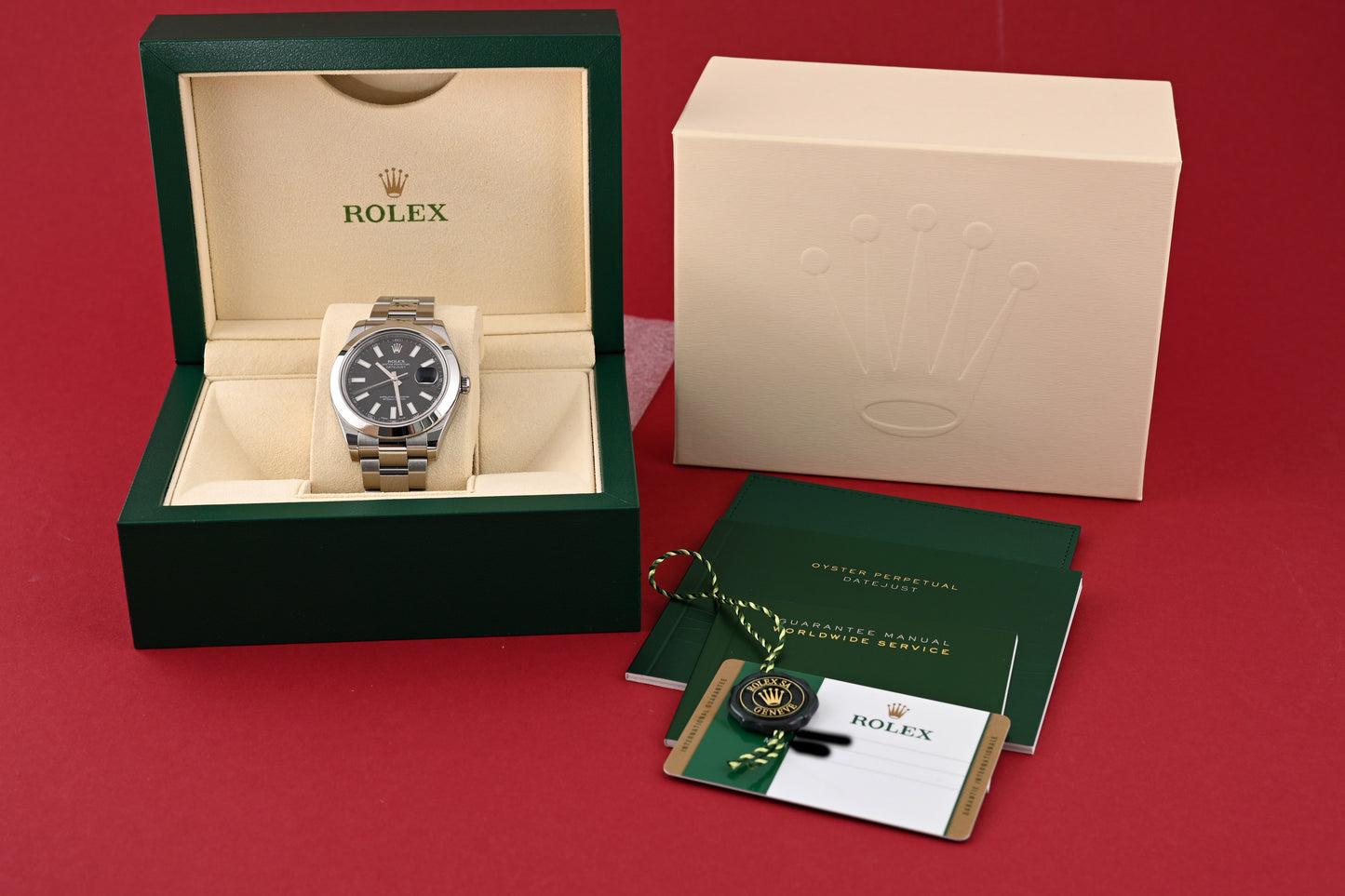 Rolex Datejust II - 116300 - Black Dial - Full Set - LC 100