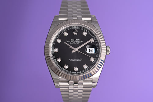 Rolex Datejust 41 - 126334 Black Dia Dial - Full Set - NEW