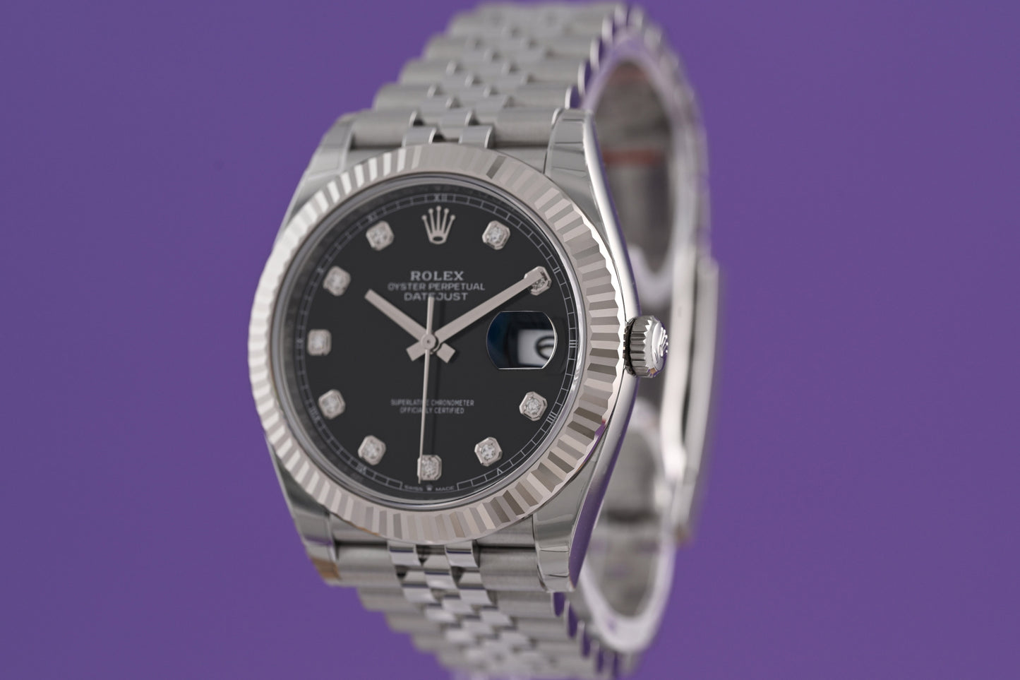 Rolex Datejust 41 - 126334 Black Dia Dial - Full Set - NEW
