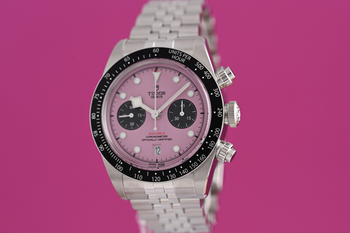 Tudor Black Bay Chronograph 79360N - Pink Dial "Inter Miami" - Full Set - NEW