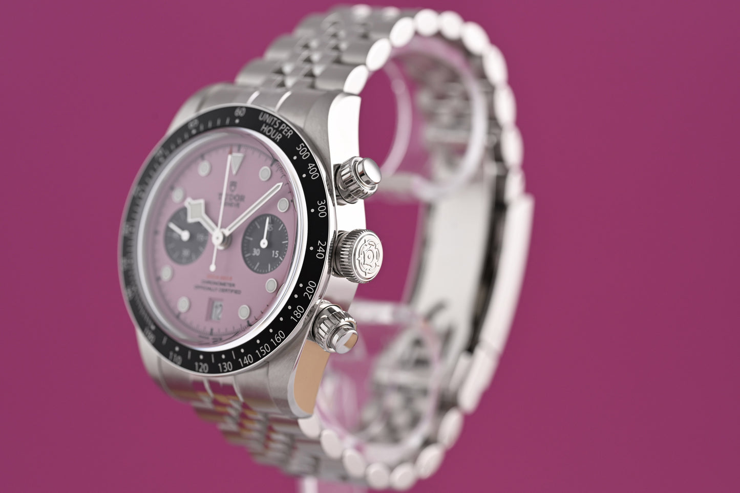 Tudor Black Bay Chronograph 79360N - Pink Dial "Inter Miami" - Full Set - NEW