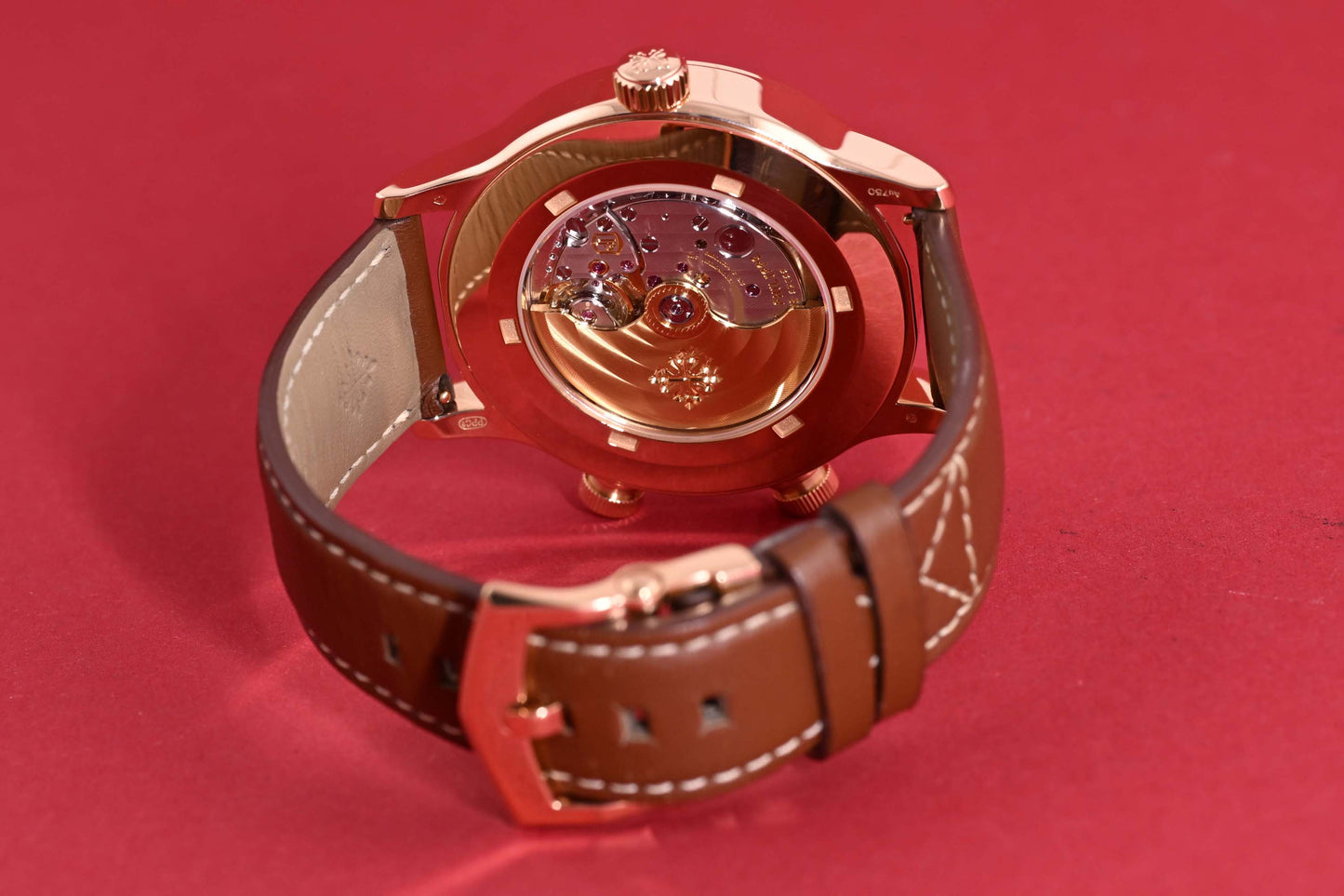 Patek Philippe Calatrava Pilot Travel Time 5524R-001 - Sunburst Brown Dial - Full Set