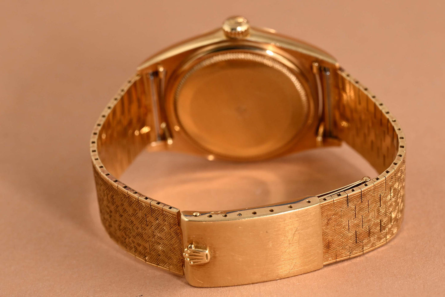 Rolex Day-Date 1806 Yellow Gold Florentine Finish on Brick Bracelet