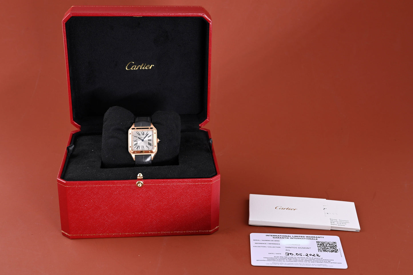 Cartier Santos Dumont - Roségold - Full Set