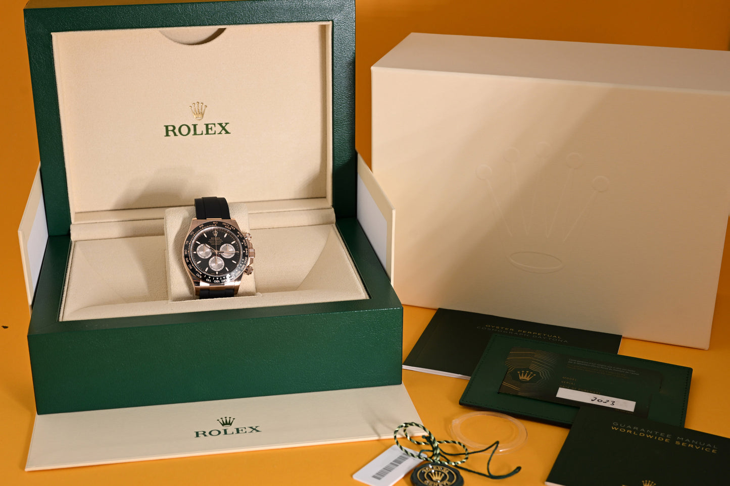 Rolex Daytona Rosegold 126515LN - Full Set - Black Dial
