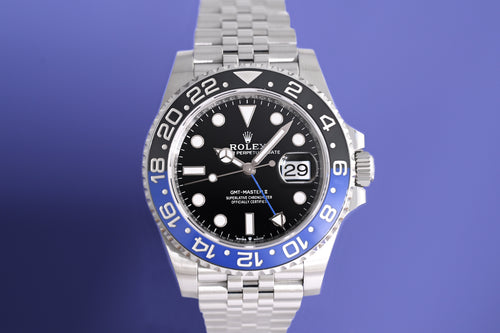 Rolex GMT Master II Batgirl 126710BLNR - Full Set