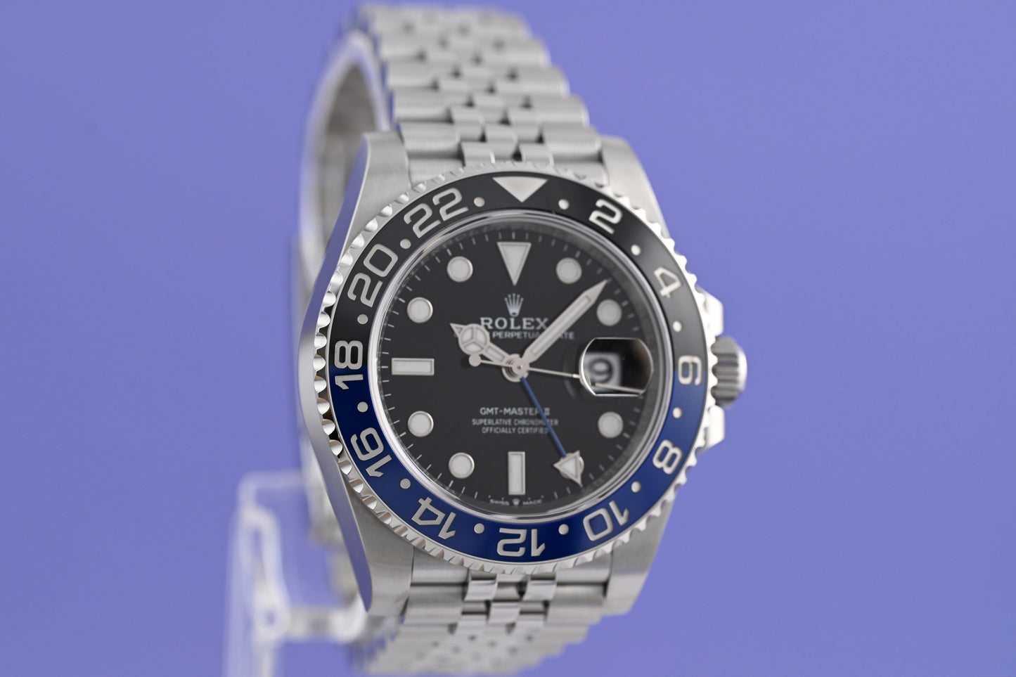 Rolex GMT Master II Batgirl 126710BLNR - Full Set