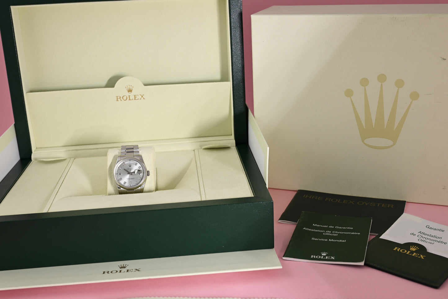 Rolex Day Date Platin 118206 - Full Set