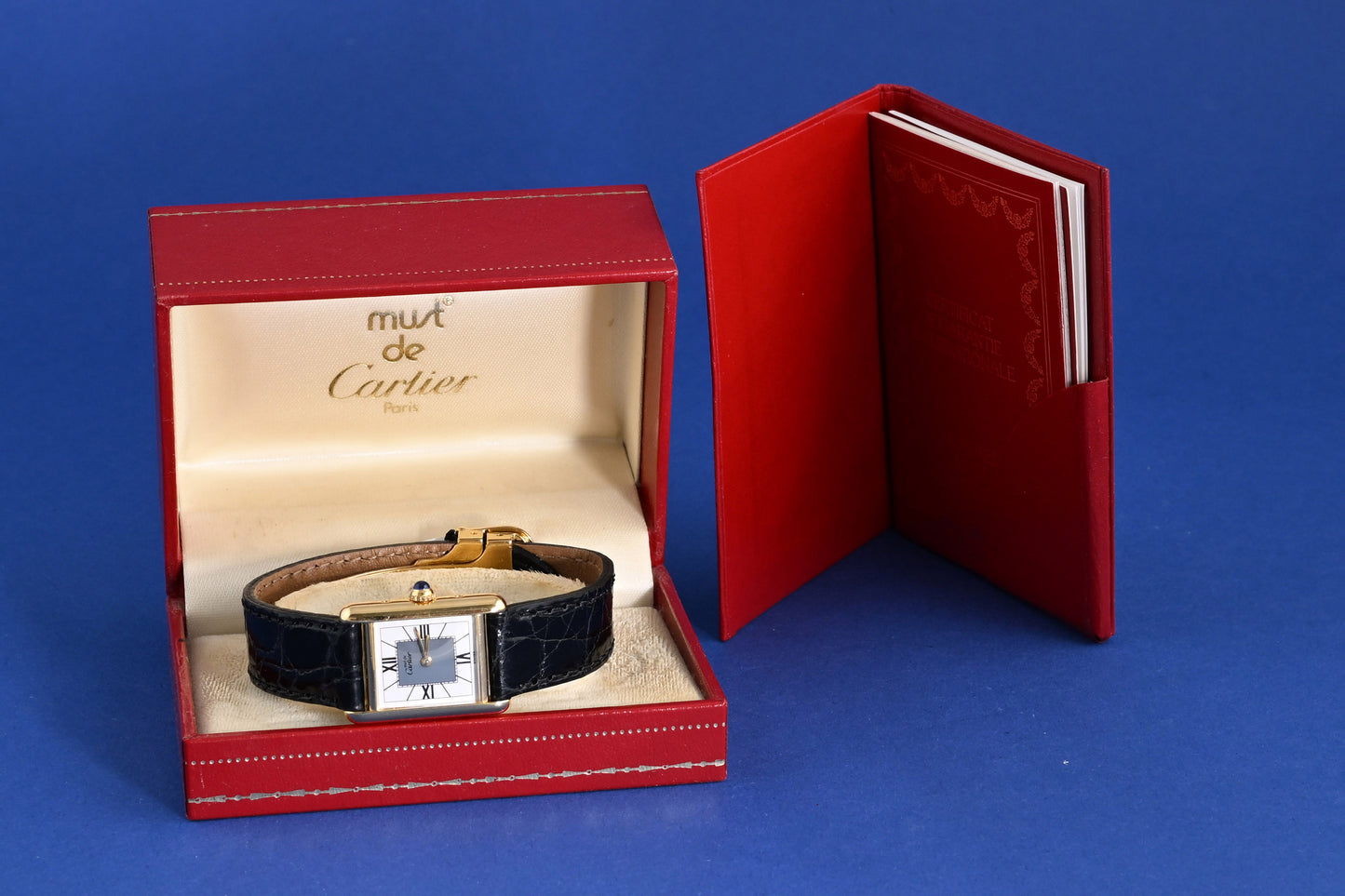 Cartier Tank Vermeil - Quartz - Full Set