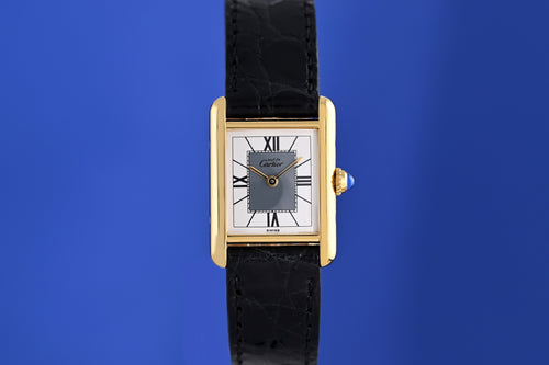Cartier Tank Vermeil - Quartz - Full Set