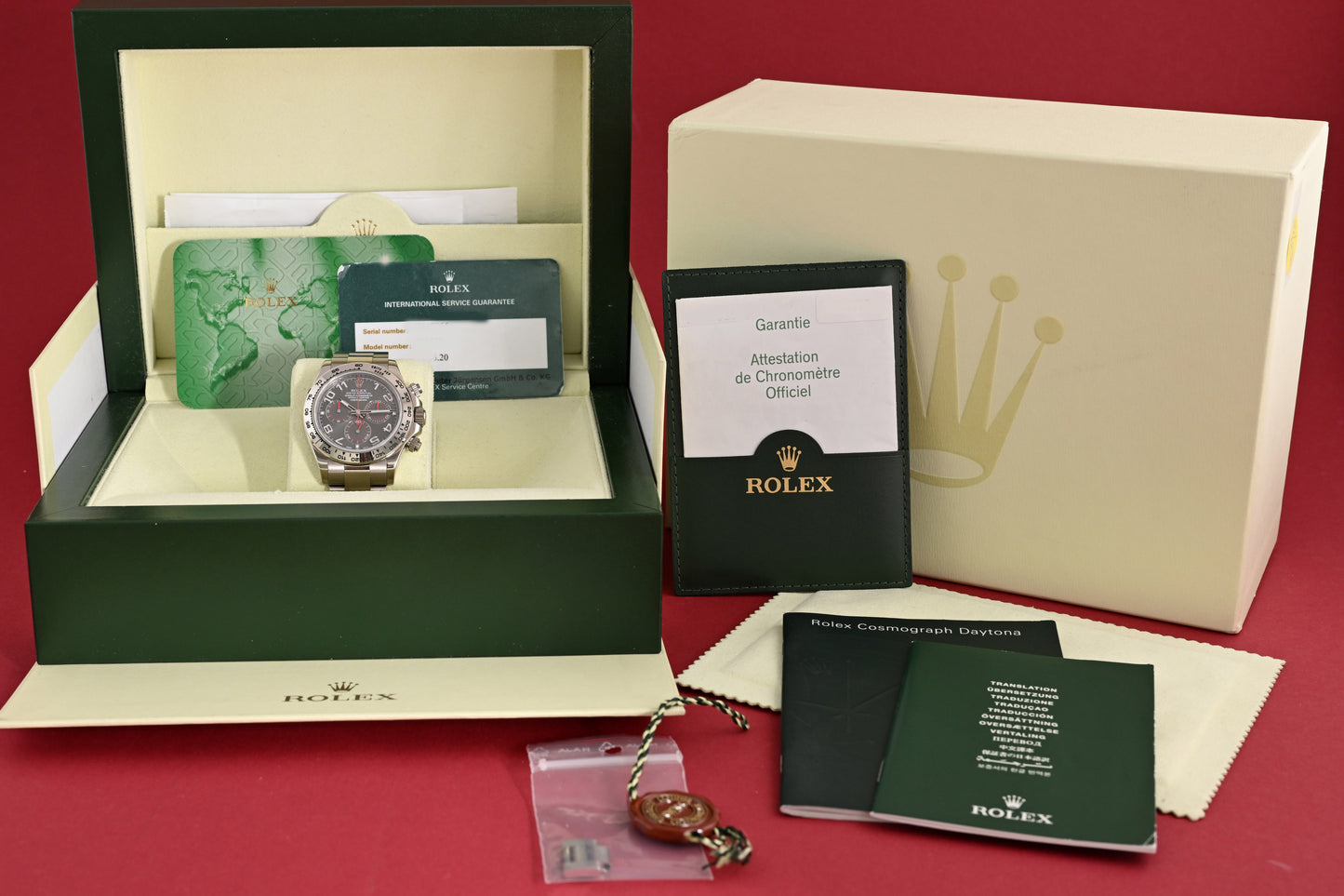 Rolex Daytona Weißgold 116509 - Racing Dial - Full Set