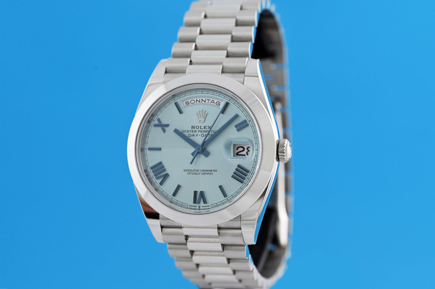 Rolex Day Date 40 Platin 228206 - Full Set - LC100