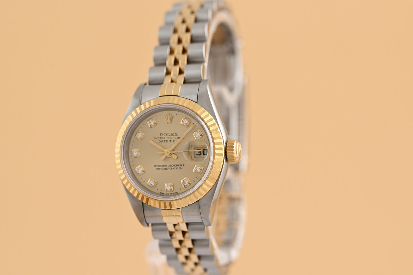 Rolex Datejust Lady - Gold Dia Dial - Full Set - LC100