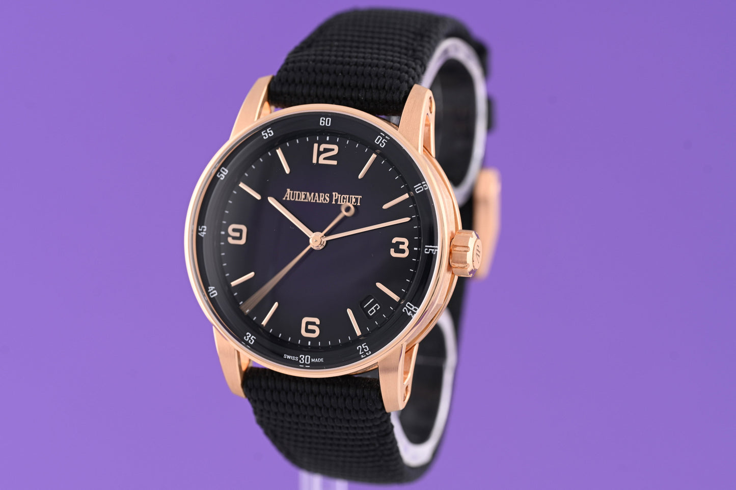 Audemars Piguet Code 11.59 Purple 18k Roségold - Full Set