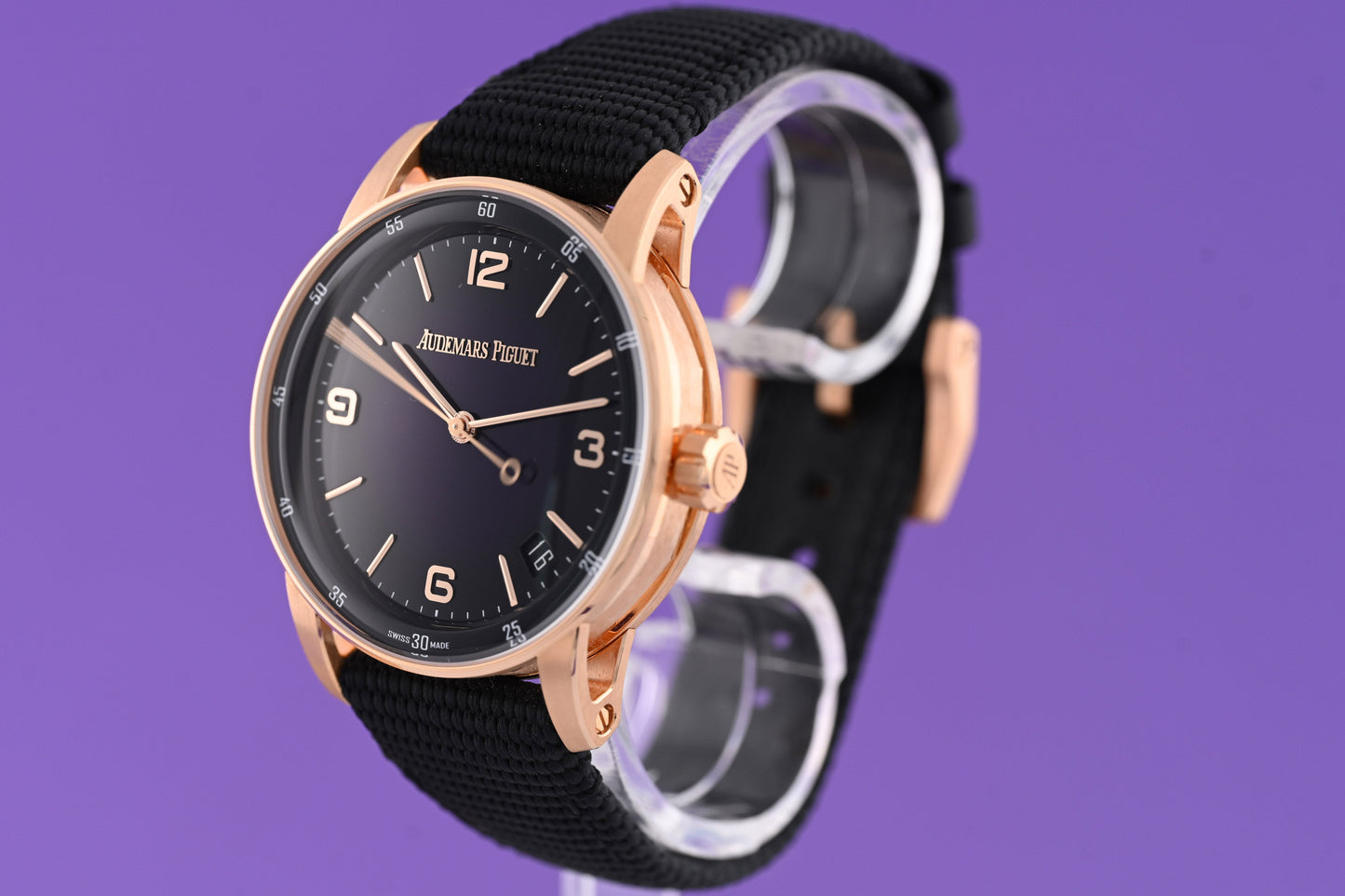 Audemars Piguet Code 11.59 Purple 18k Roségold - Full Set