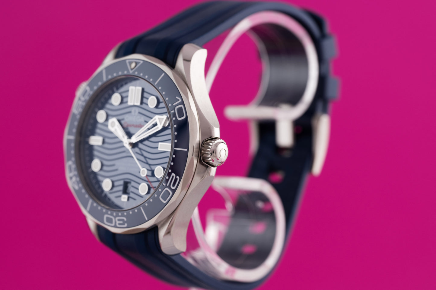 Omega Seamaster Diver 300M - Blue Dial - Stahl & Kautschukband - Full Set