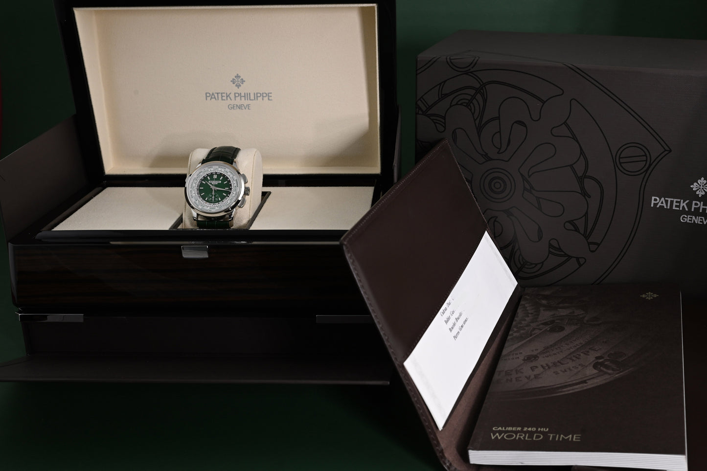 Patek Philippe World Time 5930P-001 - Green Dial - Full Set