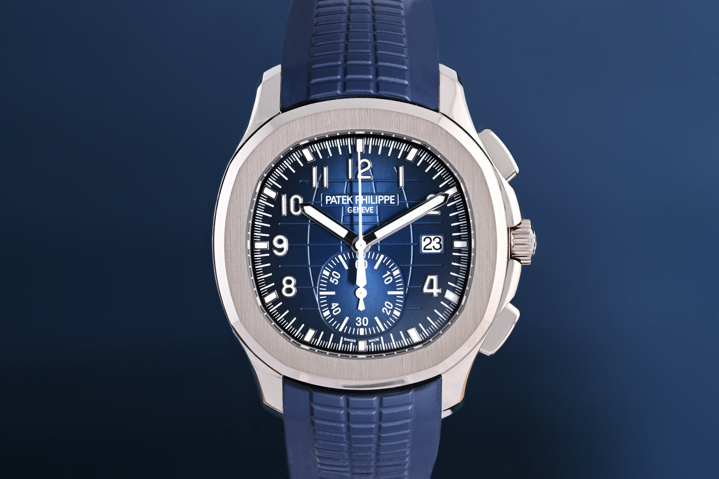 Patek Philippe Aquanaut Chronograph - 5968G-001 - Blue Dial - Full Set - Like NEW