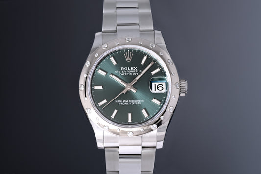 Rolex Oyster Perpetual Datejust 278344rbr - Green Dial - Full Set - New - 2020