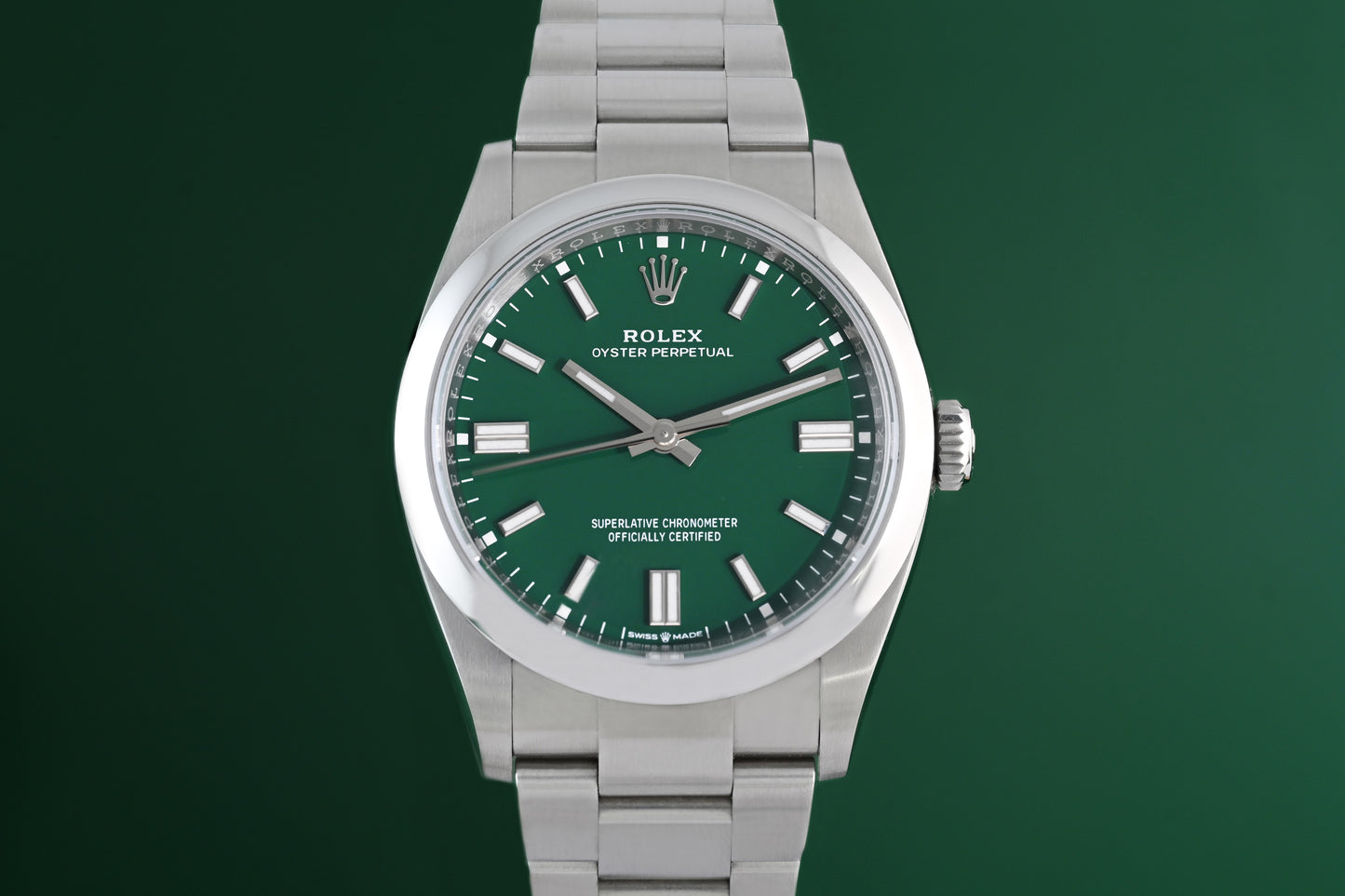 Rolex Oyster Perpetual 36mm 126000 Green Dial - Full Set