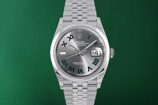 Rolex Oyster Perpetual Datejust 36 126200 - Wimbledon - Full Set