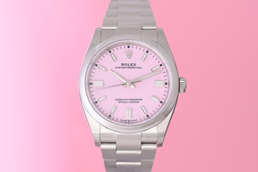 Rolex Oyster Perpetual 36mm 126000 - Full Set - Candy Pink - NEW