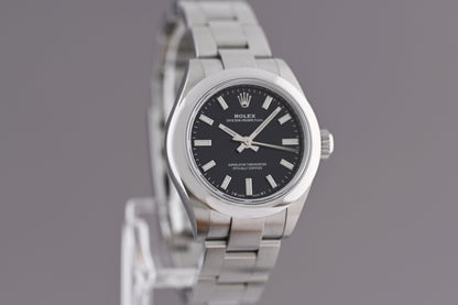 Rolex Lady Oyster Perpetual 28mm - Full Set - Black Dial