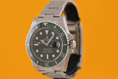Rolex Submariner 116610LV - Full Set - Hulk - NEW + Stickers - LC100
