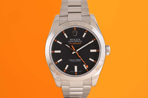 Rolex Milgauss 116400 - Black Dial - Watch Only