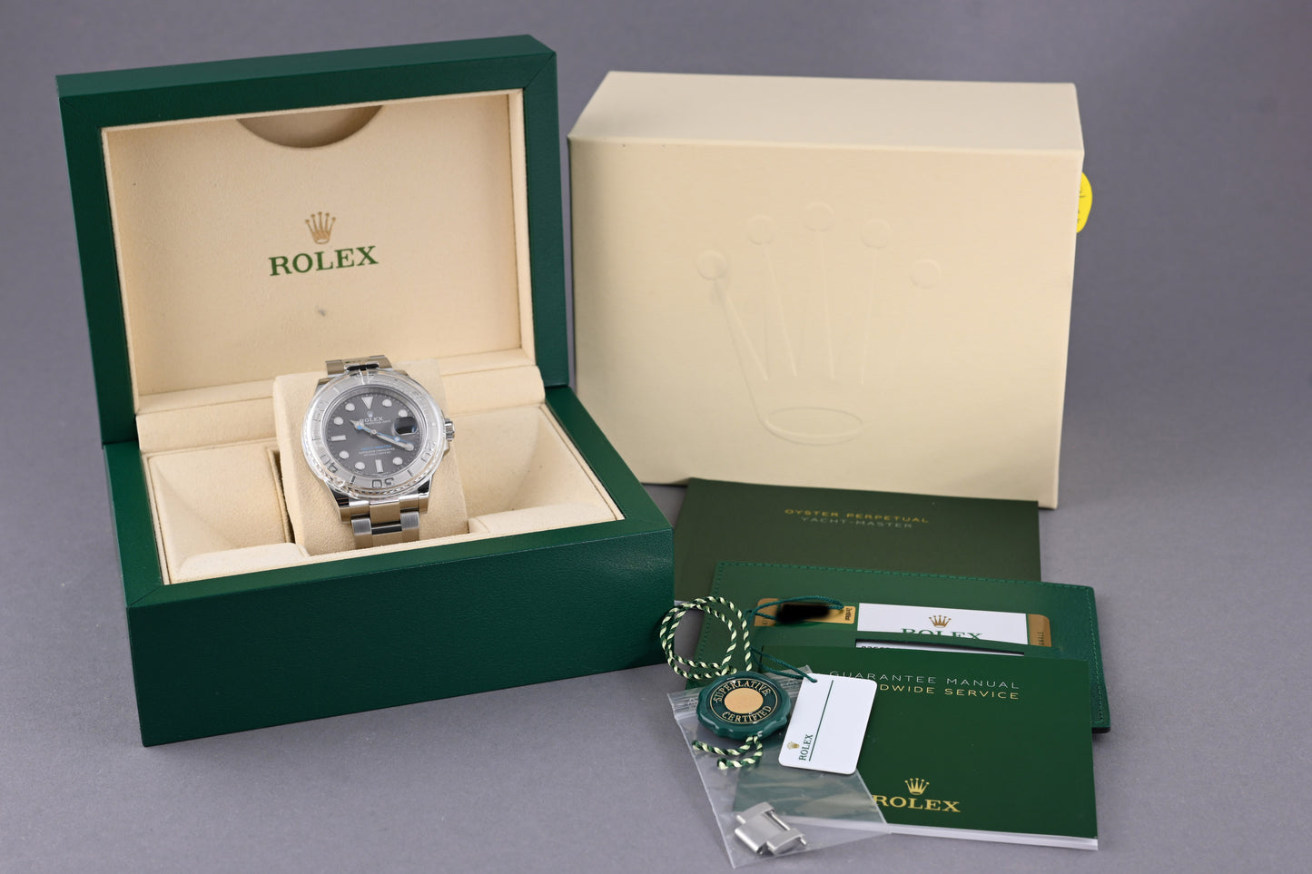 Rolex Yacht-Master 116622 - Rhodium Dial - Full Set