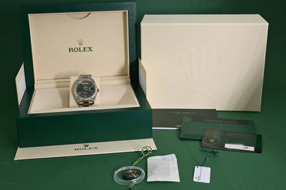 Rolex Day Date 40 Weißgold 228239 - Green Dial - Full Set - Like New 2024