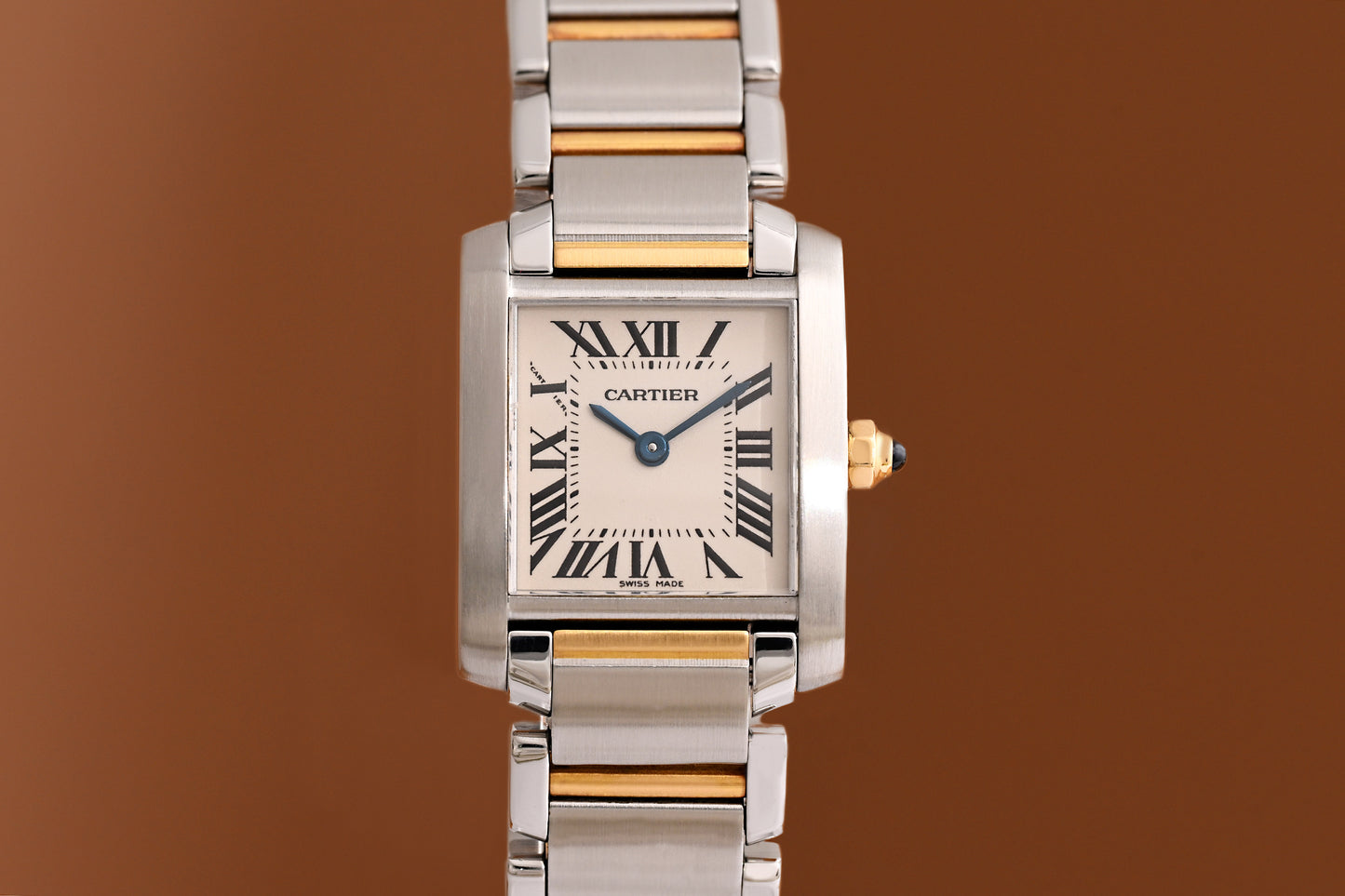 Cartier Tank Française Stahl/Gold