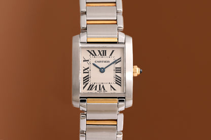 Cartier Tank Française Stahl/Gold