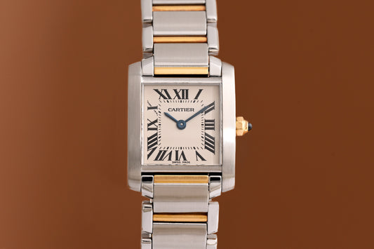 Cartier Tank Française Stahl/Gold