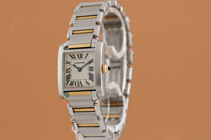 Cartier Tank Française Stahl/Gold