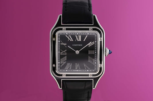 Cartier Santos Dumont - Black Lacquered - Full Set