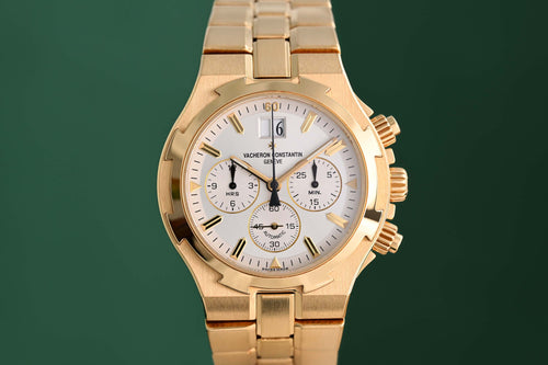 Vacheron Constantin Overseas Chronograph - 18k Yellow Gold - Full Set