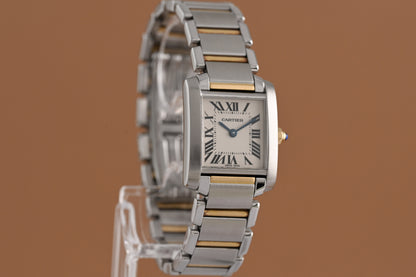 Cartier Tank Française Stahl/Gold
